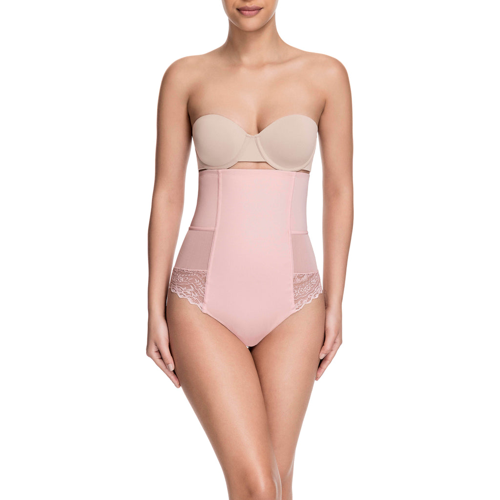 Squeem Women's Brazilian Flair Mid Waist Brief In Pink, Size Large : Target